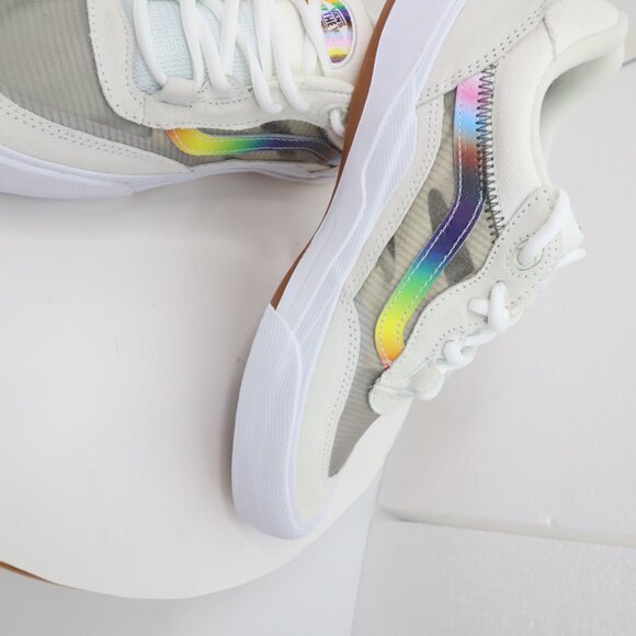 Vans Men's Wayvee 2Gether As Ourselves White Suede Skate Shoes Size 8.5 - Picture 6 of 8